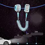 Повідець для дитини на руку Antilost Рожевий 2,5 метра з ключем, фото 4
