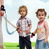 Повідець для дитини на руку Antilost Рожевий 2,5 метра з ключем, фото 7