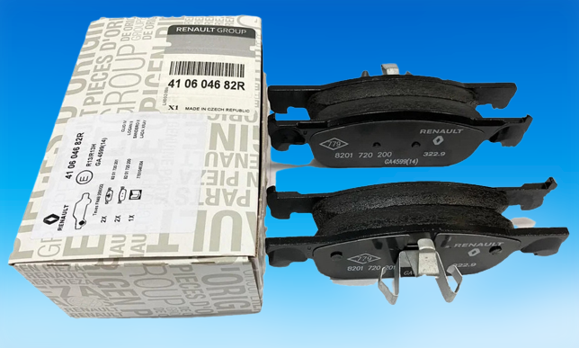 Комплект передніх гальмівних колодок на Renault Clio 4 / Renault Original 410604682R
