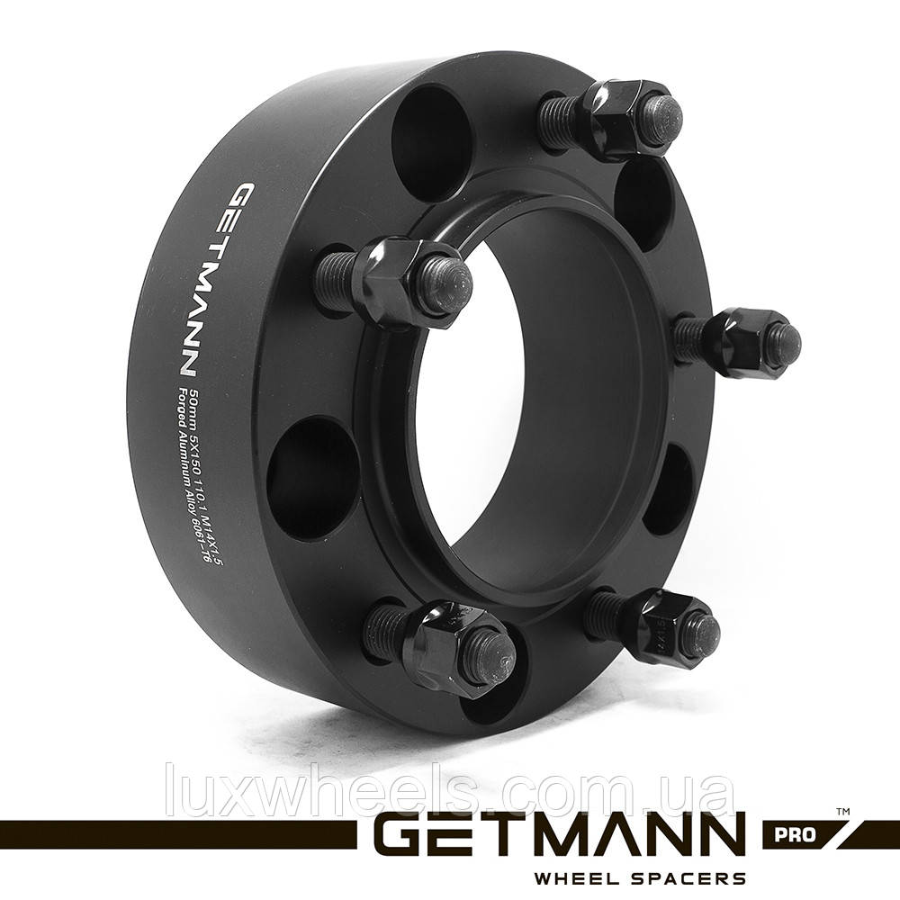 Колісна проставка-адаптер GETMANN 1 шт. 50 мм PCD 5x150 DIA 110.1 зі шпильками 14x1.5 для Toyota LC 100