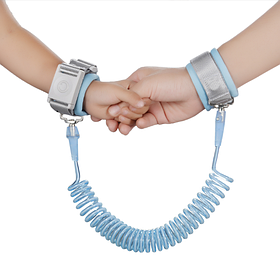Повідець для дитини на руку Anti-lost Блакитний 1,5 метра з ключем (18024)