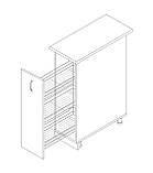 Тумба-карго (3 полиці) 0,2 зі стільницею 1-й кат. (складська програма) МАКСІ-Мебель (5102139), фото 3