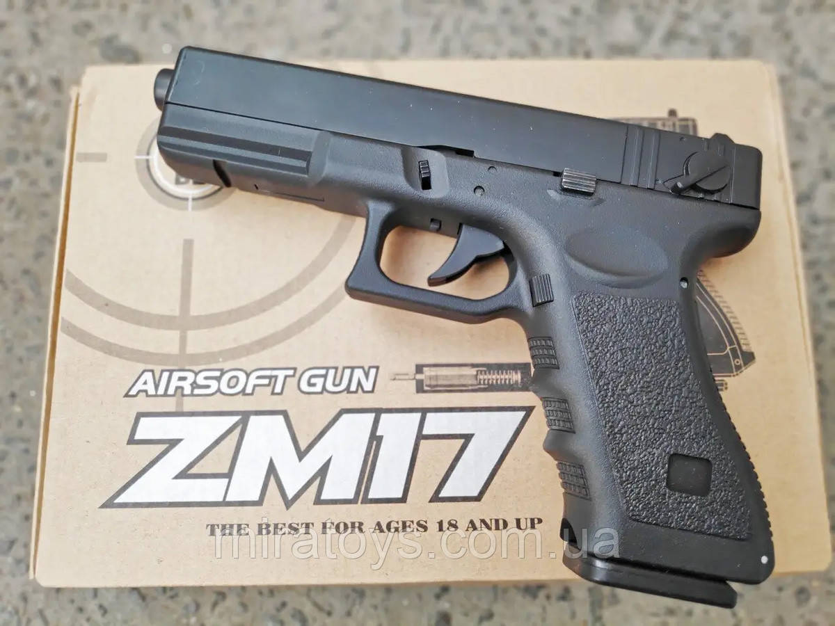 Іграшковий пістолет ZM 17 Глок 17 - Glock 18C пластиковий корпус