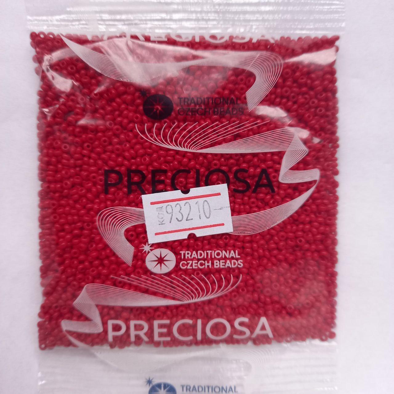 Бісер чеський Preciosa натуральний темно-червоний 50г 10/0 93210