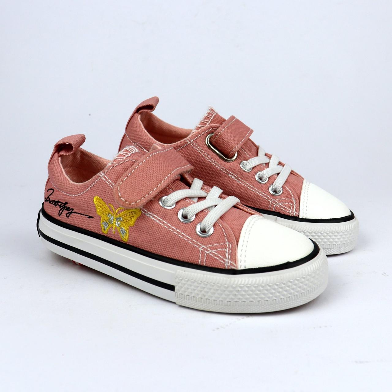 Рожеві кеди на липучці для дівчинки км Tom.M