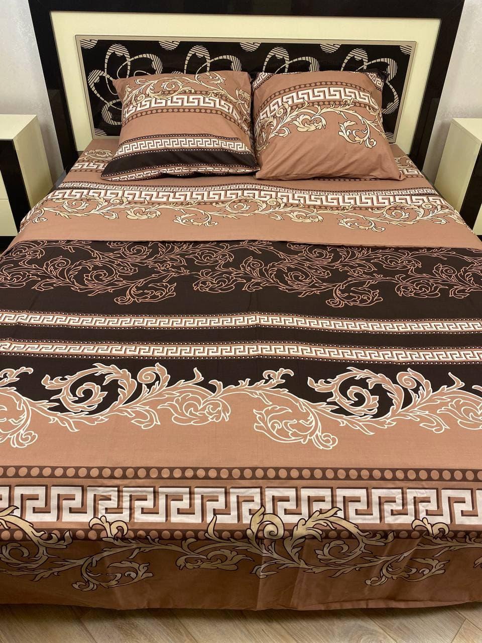 Двоспальний комплект постільної білизни стандартний, принт: Джигіт