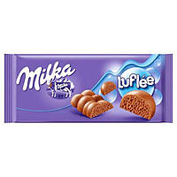 Шоколад молочный пористый Milka luflee Швейцария 100г