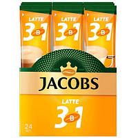 Кава Jacobs ( Якобс ) 3 в 1 Latte ( Лате ) 24 стика * 12.5 г  (10)