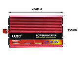 Перетворювач постійного струму інвертор UKC AC/DC 2500W-AR 12/220 В USB, фото 3