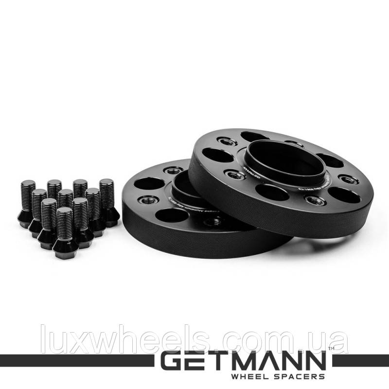 Колісна проставка-адаптер GETMANN 1 шт. 22 мм PCD 5x120 DIA 74.1 з футорками 14x1.25 для BMW (Кована)