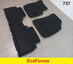 3D килимки EvaForma на Kia Carens '13-19, килимки ЕВА