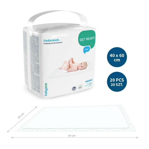 Пелюшки 40х60см BabyOno 20 шт