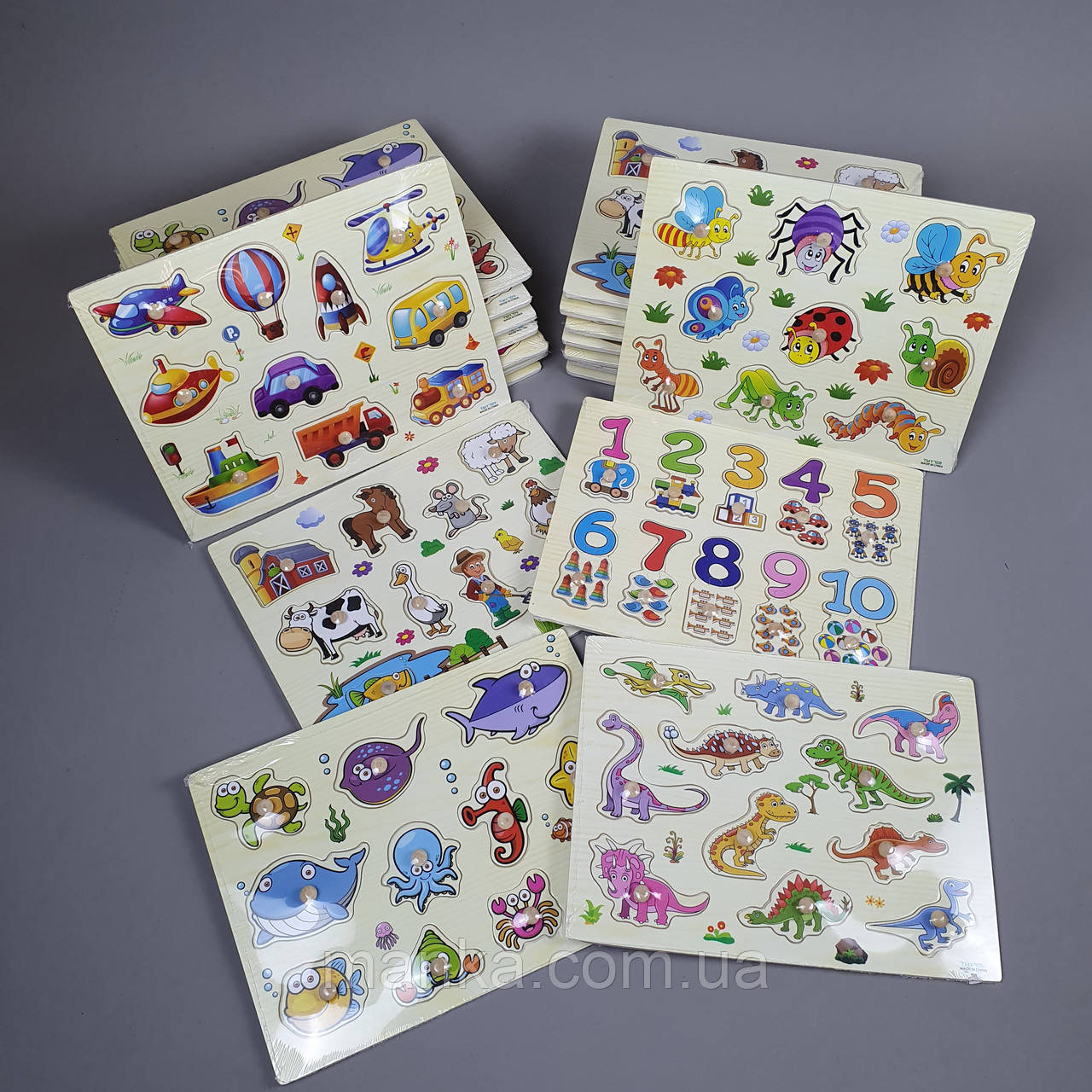 Дерев'яна Рамка-Вкладиш С 39458 (100) з ручкою-тримачем, фото 1