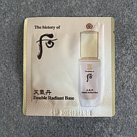 Пробник золотистой базы под макияж The History of Whoo Double Radiant Base