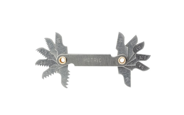 Різьбомір метричний 12 кроків, М0.5, 0.6, 0.7, 0.75, 0.8, 1.0, 1.25, 1.5, 1.75, 2.0, 2.5, 3.0, SIGMA 1634121, фото 1