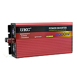 Перетворювач інвертор UKC 12V-220V AR 4000W звуковий сигнал, фото 2