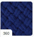 Плед плюшевый 100*120см цвет 360 ручной работы из пряжи пуффи узор плетенка