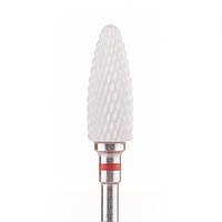 Фреза керамічна Nail Drill для зняття гель-лаку (Кукурудза) - 640 701 Flame S(F) (червона насічка)