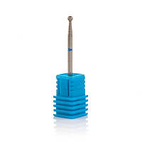 Фреза алмазная Nail Drill для обработки кутикулы "Шарик" - 001 025B диаметр 2.5 мм ( синяя насечка)