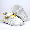 10419D Дитячі кеди білі з жовтим сліпони Діно на липучці тм Том.М, фото 7