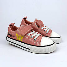 9825W Рожеві кеди на липучці для дівчинки тм Tom.M, фото 2