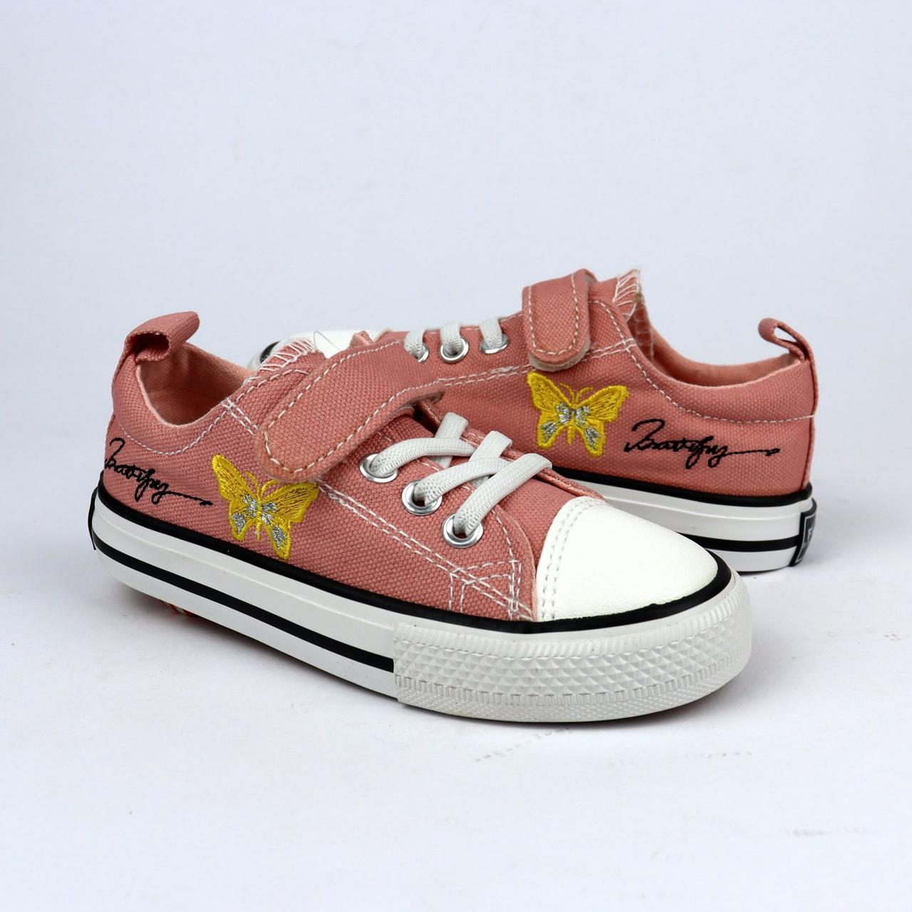 9825W Рожеві кеди на липучці для дівчинки тм Tom.M