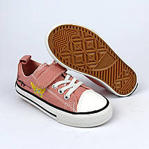 9825W Рожеві кеди на липучці для дівчинки тм Tom.M, фото 4