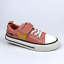 9825W Рожеві кеди на липучці для дівчинки тм Tom.M, фото 5