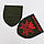 Шеврон Герб міста Рівне червоний на оливі, вишитий патч олива Рівненської області, фото 2