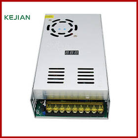 Блок живлення з регулюванням 1-48Вольт 12,5A, активне охолодження, з дісплеєм