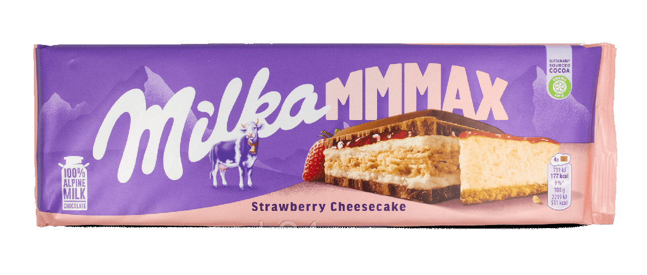 Шоколад Milka Strawberry Cheesecake (клубничный чизкейк) Швейцария 300г - фото 3 - id-p1050410224