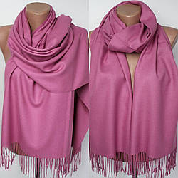 Кашеміровий однотонний шарф 104025