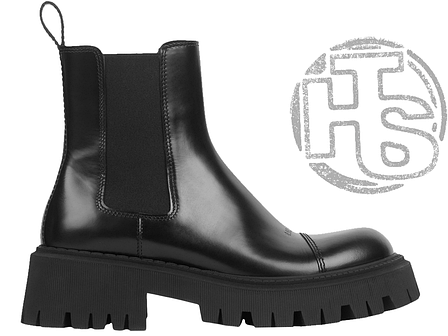 Жіночі черевики Balenciaga Tractor 20mm Boot Black (с мехом) 636599WA8E91000, фото 1