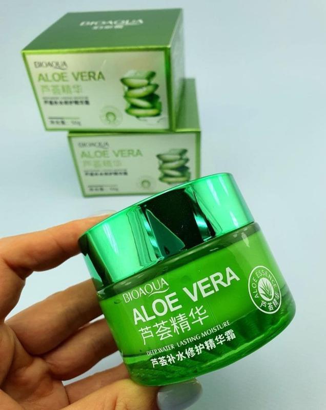 Крем гель для обличчя та шиї Bioaqua з Алое 50g