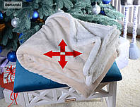 Плед із підігрівом від powerбанка колір беж, для дітей і дорослих. Електроплед тепло в кишені, у будь-яку погоду.