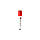 Вакуумна пробірка 6 мл 13x100 мм з активатором згортання, червона кришка, стерильна (100 шт/уп), фото 2