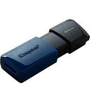 Флешпам'ять USB Kingston DT Exodia M 64 GB Black + Blue USB 3.2 (DTXM/64GB)