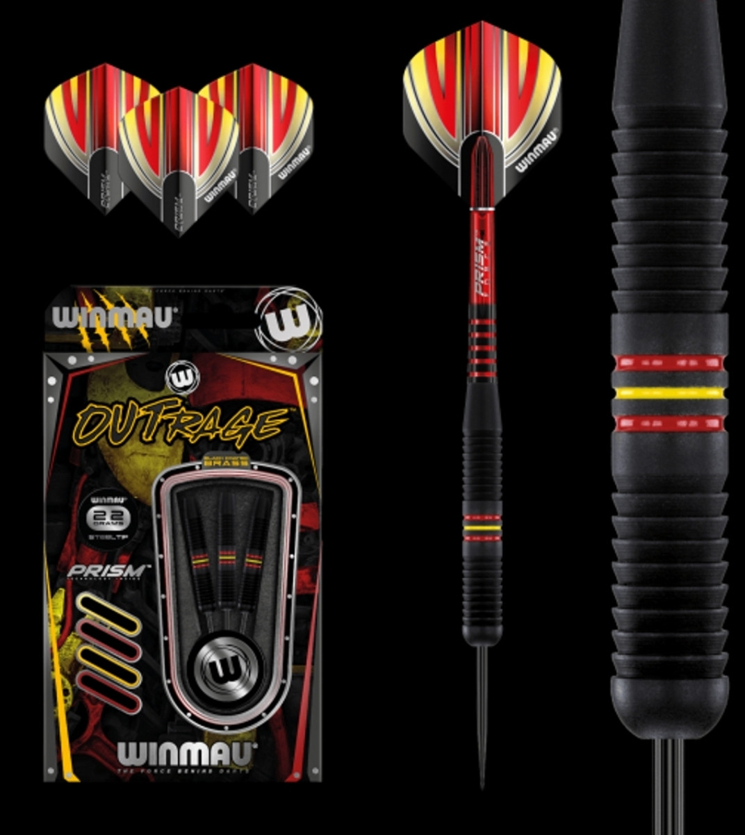 Дартс дротики steel Winmau Outrage Англія для гри в класичний дартс