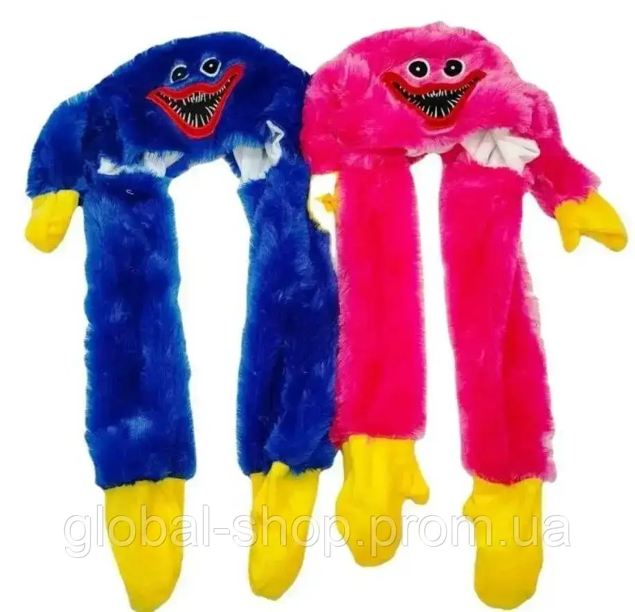 Світна шапка Кісі Місі, Хагі ваги, з вушками, що рухаються. Рожевий, Синій