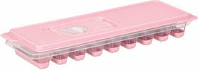Форма для льоду Ardesto Fresh Stick з кришкою 9.5х27х4 см Рожева (AR1102PP)