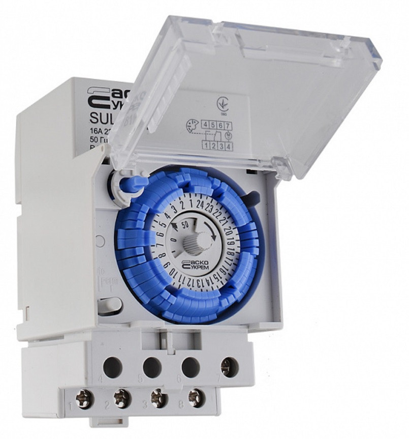 SUL-181h Таймер добовий електромеханічний, фото 1
