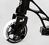 Труковий самокат чорний Best Scooter Reactor HIC система пеги алюмінієвий диск та дека колеса PU 110 мм, фото 7