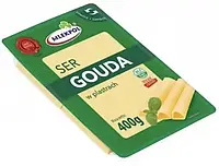 Сыр нарезка Gouda Mlekpol 400 г