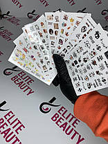 Наліпки на нігті листя, фото 4