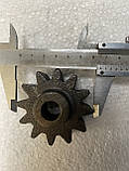 Шестерня 12 зубов d17мм (з буртом) до бетонозмешалкі, фото 9