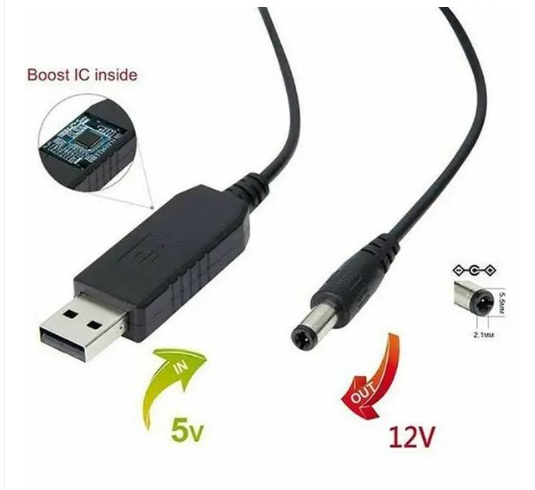 Купить Кабель питания 5V-12V для WiFi роутера USB-DC, для подключения к ...