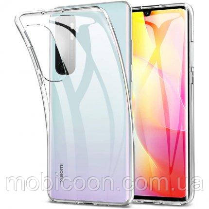 Чохол силіконовий для Xiaomi Mi Note 10 Lite Прозорий