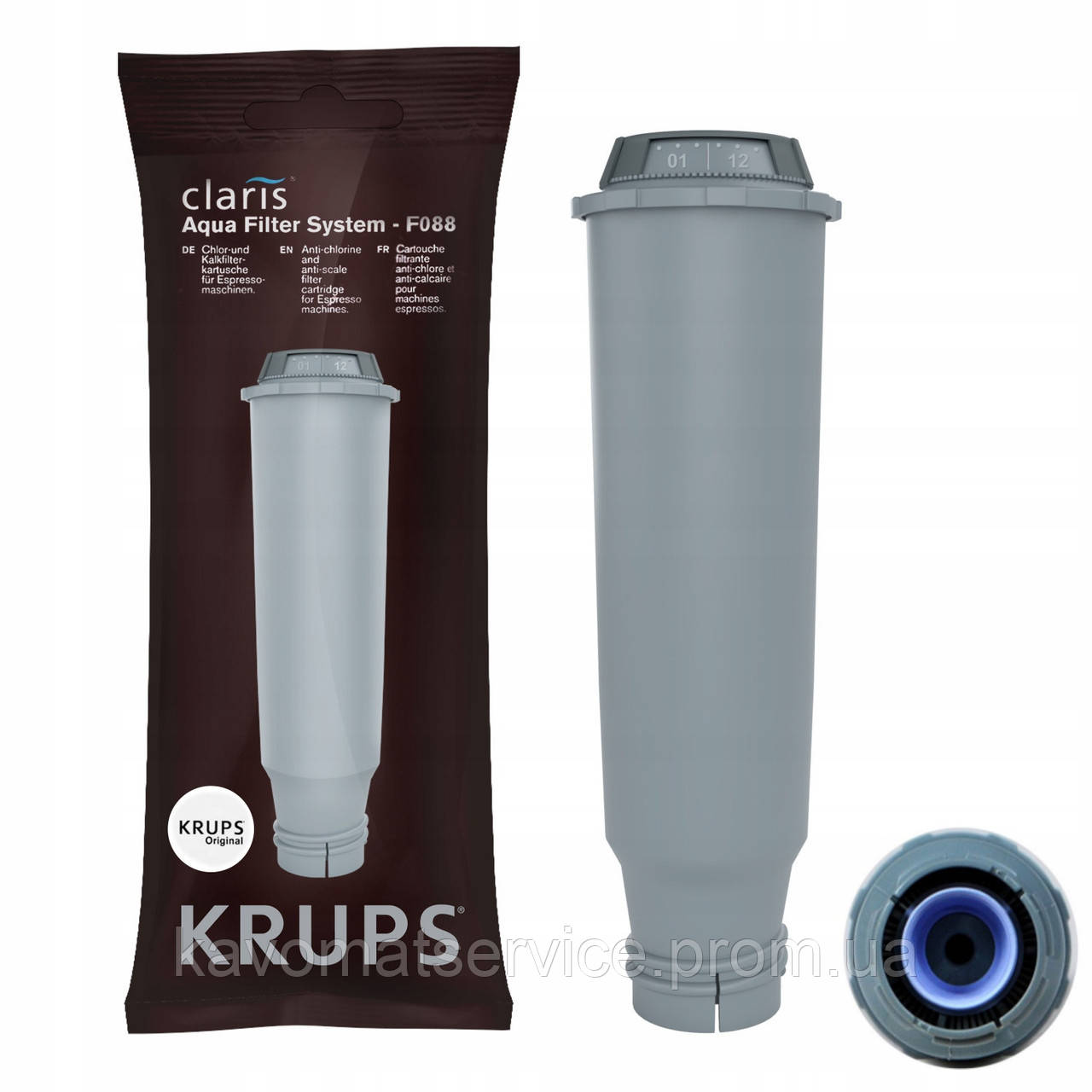 Фільтр для очищення води кавоварки Krups Claris Aqua F08801