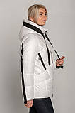 Жіноча демісезонна куртка Регіна білий у розмірах 46-60, фото 3