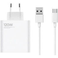 Зарядний пристрій Xiaomi USB Wall Charger 120W White with USB-C Cable (BHR6034EU)